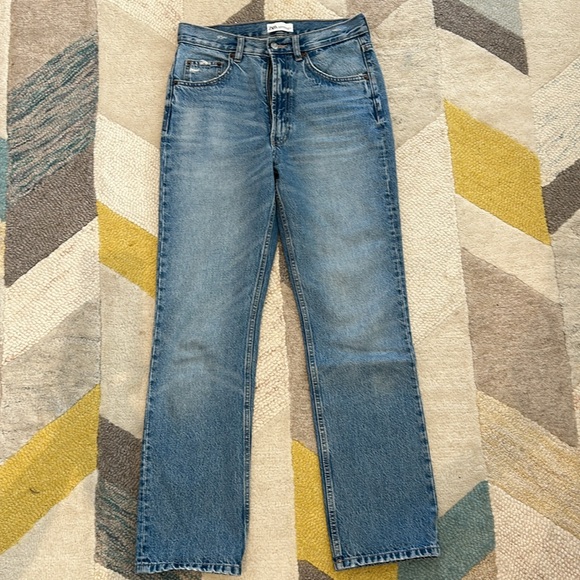 TRF HIGH WAIST STRAIGHT JEANS - Picture 4 of 6